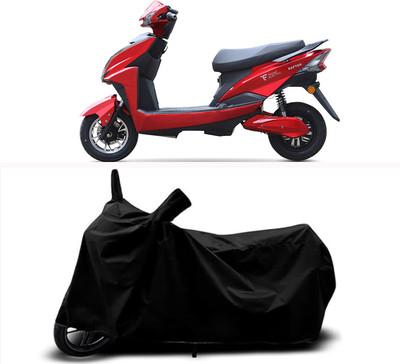 RABABLI Waterproof Two Wheeler Cover for Techo Electra(Electra, Black)