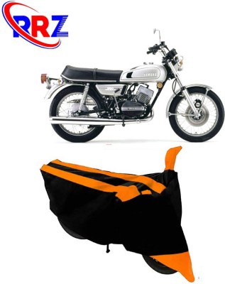 RRZ Waterproof Two Wheeler Cover for Yamaha(RD 350, Black, Orange)