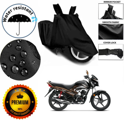 AIKOZIYA Waterproof Two Wheeler Cover for Hero(Super Splendor, Black)