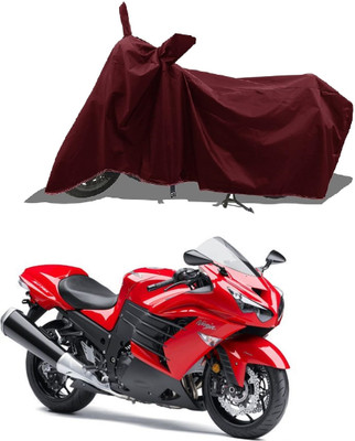 AESTRYD Two Wheeler Cover for Kawasaki(Ninja 300 BS6, Maroon)