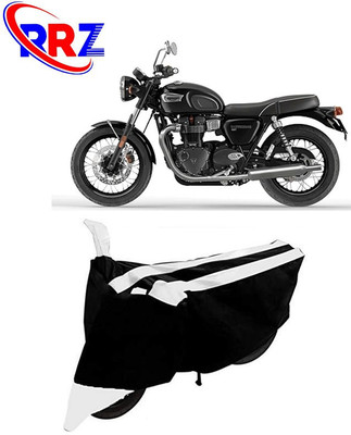 RRZ Waterproof Two Wheeler Cover for Triumph(Bonneville T100, Black, White)