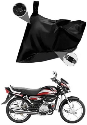 AASHTIK MART Two Wheeler Cover for Hero(HF Deluxe BS6, Black)