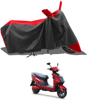 KEDIT Two Wheeler Cover for Techo Electra(Red, Black)