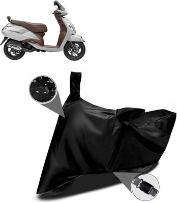 PAGORA Waterproof Two Wheeler Cover for TVS(Jupiter classic, Black)
