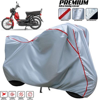 xodi Two Wheeler Cover for TVS(XL 100 Comfort, Silver, Red, Multicolor)