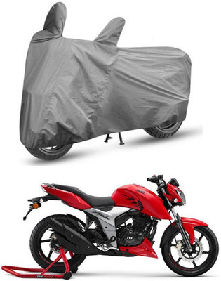 MMSSTAR Waterproof Two Wheeler Cover for TVS(Apache RTR 160 4V, Grey)