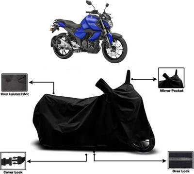 KEDIT Two Wheeler Cover for Yamaha(FZ FI, Black)