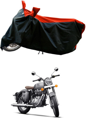 DeepShakshi AUTOMOTIVE Waterproof Two Wheeler Cover for Royal Enfield(Classic Gunmetal BS6, Red)