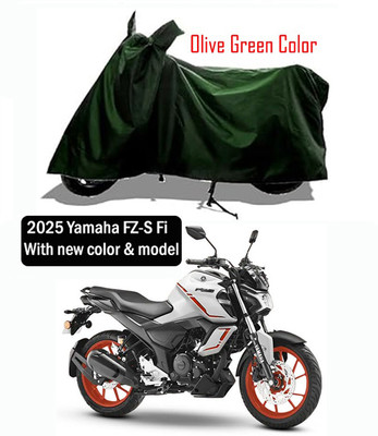 Amexride Two Wheeler Cover for Yamaha(FZS-FI, Green)