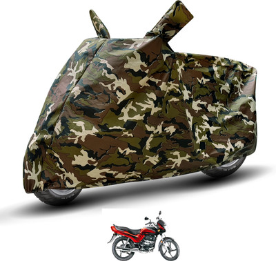 Auto Hub Waterproof Two Wheeler Cover for Hero(Passion Plus, Brown)