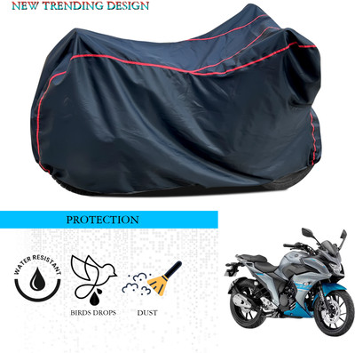ANTHUB Waterproof Two Wheeler Cover for Yamaha(Fazer-250, Black)