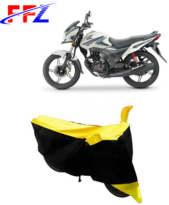 FFZ Waterproof Two Wheeler Cover for Honda(CB Shine SP, Black, Yellow)