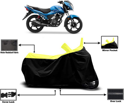 Amexride Two Wheeler Cover for TVS(Victor, Yellow)