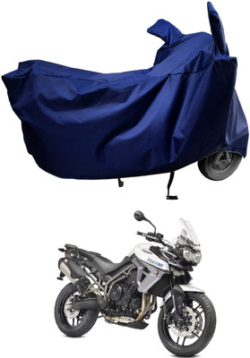 Amexride Two Wheeler Cover for Triumph(Tiger 800 XR, Blue)