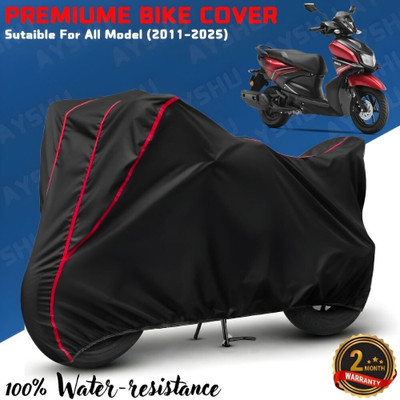 AYSHU Waterproof Two Wheeler Cover for Yamaha(RayZR 125, Black, Red)