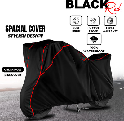 THE AACRC Waterproof Two Wheeler Cover for Bajaj(Pulsar 125 Neon, Black, Red)