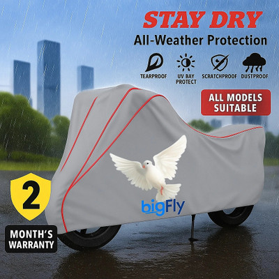 BigFly Two Wheeler Cover for Yamaha(Fascino 125 BS6, Grey)