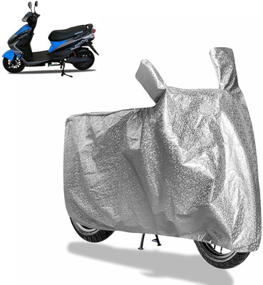 Rhtdm Waterproof Two Wheeler Cover for Ampere(Silver)