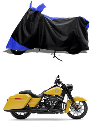 GROFATIK Two Wheeler Cover for Harley Davidson(Road King, Blue)