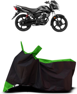 VESMEI Two Wheeler Cover for TVS(Victor Premium, Green)