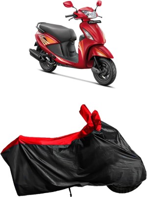 APNEK Waterproof Two Wheeler Cover for Hero(Pleasure, Black, Red)