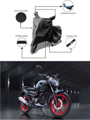 MMSSTAR Waterproof Two Wheeler Cover for TVS(Raider, Black)