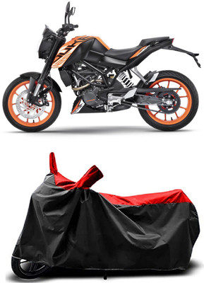 Fastak Two Wheeler Cover for KTM(125 Duke, Red)
