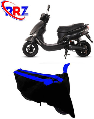 RRZ Waterproof Two Wheeler Cover for Hero(Electric Photon, Black, Blue)