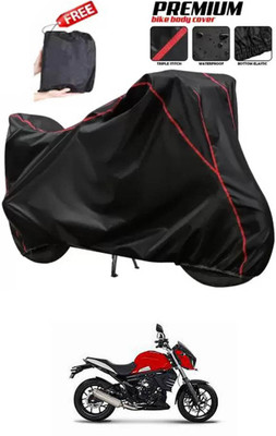 DeepShakshi AUTOMOTIVE Two Wheeler Cover for Mahindra(MOJO XT 300, Black)