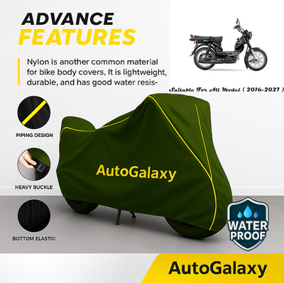 AutoGalaxy Waterproof Two Wheeler Cover for TVS(XL 100 Heavy Duty BS6, Green)