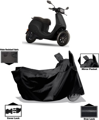 Amexride Two Wheeler Cover for Ola(Electric Scooter, Black)