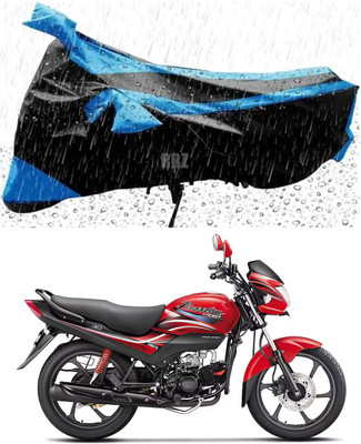 RRZ Two Wheeler Cover for Hero(Passion Pro, Black, Blue)