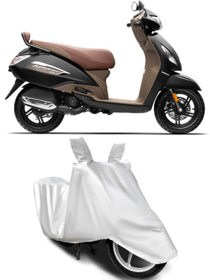 BbcMart Waterproof Two Wheeler Cover for TVS(Jupiter 125, Silver)