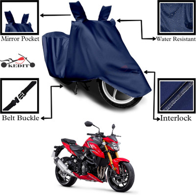 KEDIT Two Wheeler Cover for Universal For Bike(GSX-S750, Blue)