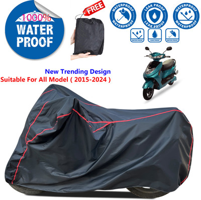 AutoGalaxy Waterproof Two Wheeler Cover for Okinawa(R30 electric scooter, Black)