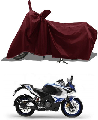WMIZEXA Waterproof Two Wheeler Cover for Bajaj(Pulsar RS 200, Maroon)
