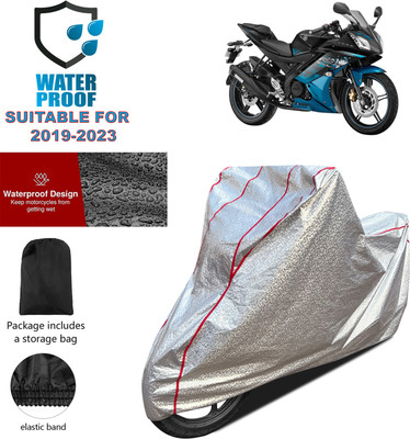 PAGORA Waterproof Two Wheeler Cover for Yamaha(YZF R15 Ver 2.0, Silver)