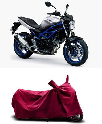Coxtor Waterproof Two Wheeler Cover for Suzuki(SV 650 BS6, Maroon)