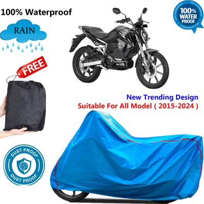 OliverX Waterproof Two Wheeler Cover for Revolt(RV 300, Blue)