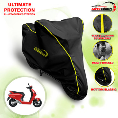 AUTOCOZEN Waterproof Two Wheeler Cover for Bounce(Infinity E1, Black)
