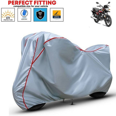 Starlink Waterproof Two Wheeler Cover for Honda(CB Shine, Silver, Red)