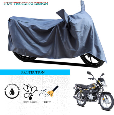 ANTHUB Waterproof Two Wheeler Cover for Bajaj(Platina, Grey)