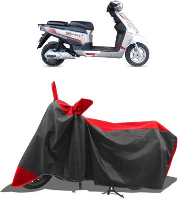 AASHTIK MART Two Wheeler Cover for Hero(Electric NYX e5, Red)