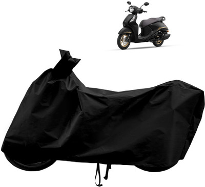 Horseyaart Waterproof Two Wheeler Cover for Yamaha(Fascino 125, Black)