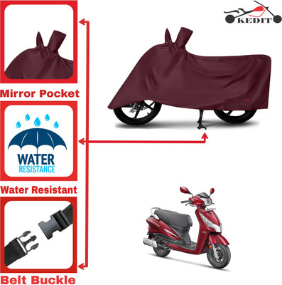 AASHTIK MART Two Wheeler Cover for Hero(Destini 125, Maroon)
