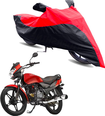 Motodreka Two Wheeler Cover for LML(Freedom LS, Red, Black)