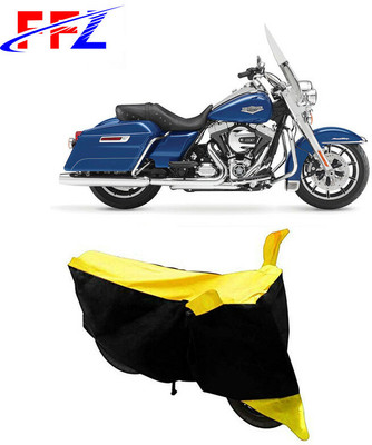 FFZ Waterproof Two Wheeler Cover for Harley Davidson(Street 750, Black, Yellow)