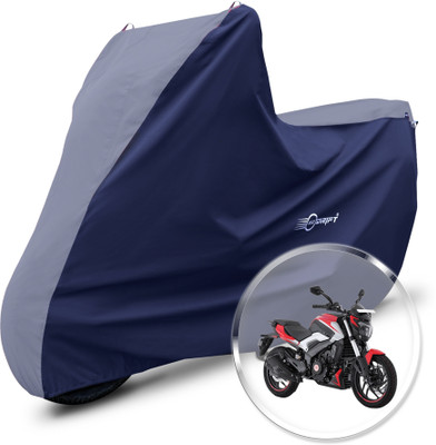 Neodrift Two Wheeler Cover for Bajaj(Dominar 250, Grey, Blue)