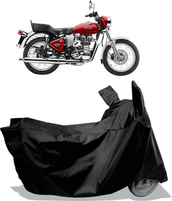 Amexride Two Wheeler Cover for Royal Enfield(Electra 4S, Black)