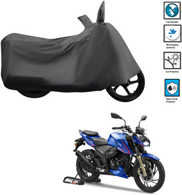 CODOKI Waterproof Two Wheeler Cover for TVS(Apache RTR 200 4V, Grey)